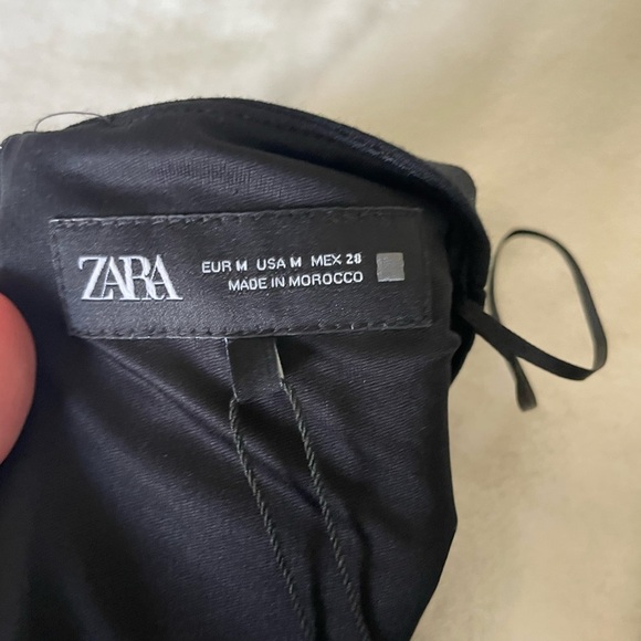 Zara Black Front Bow Romper Dress - Picture 12 of 15